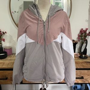 Athletic Collection by 26 International Color block zip up jacket Medium